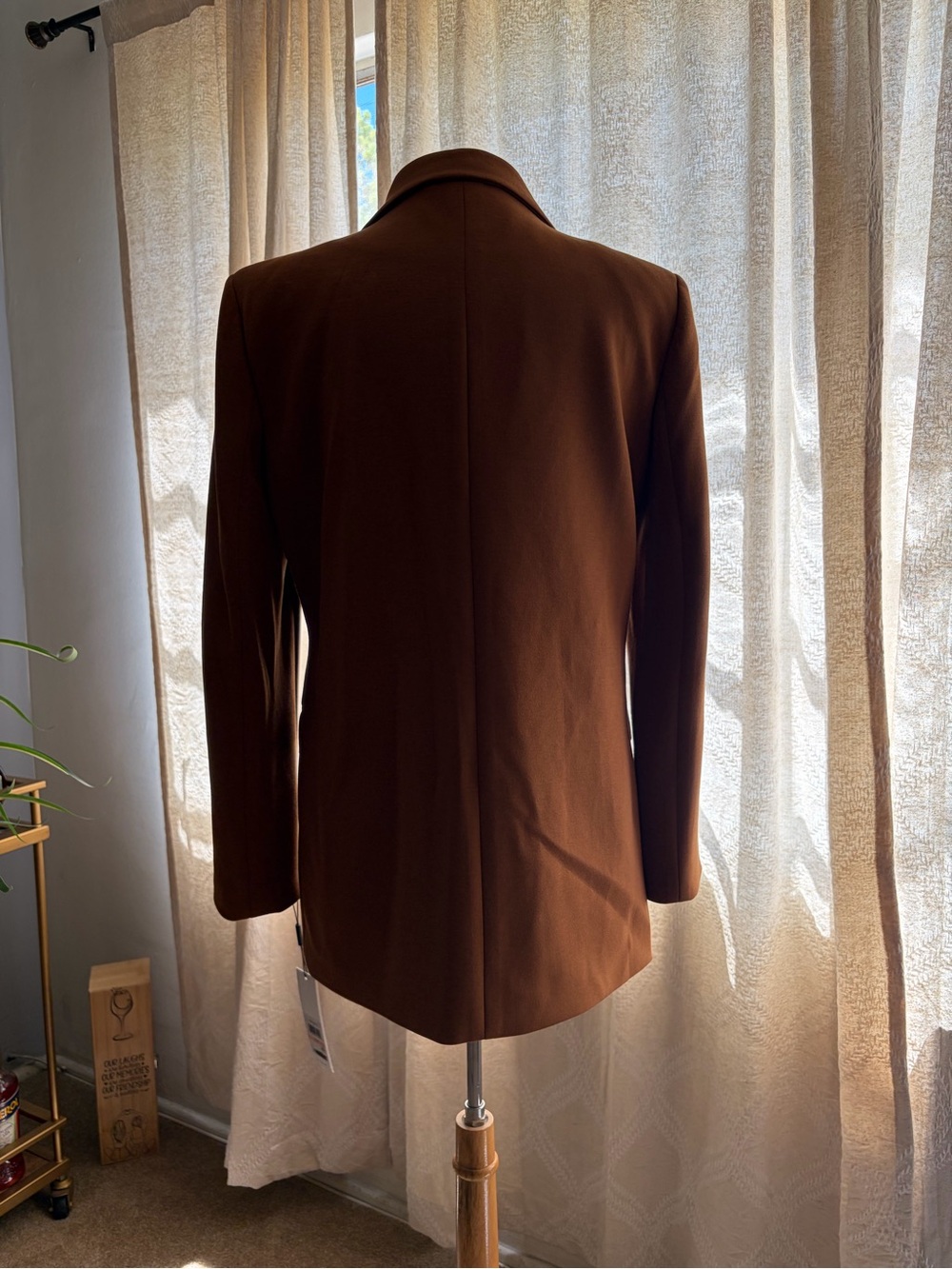 Calvin Klein Tailored Blazer Jacket in Caramel brown color. - Picture 6 of 10